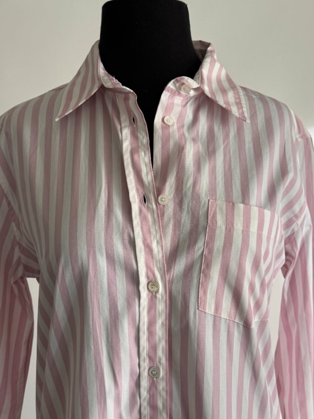 Weekend Max Mara Pink and White Striped Shirt - Picture 3 of 6